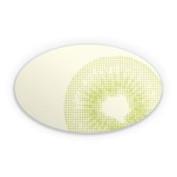 Sticker oval