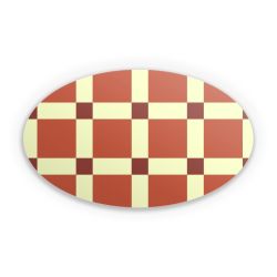 Sticker oval