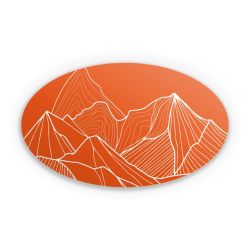 Sticker oval