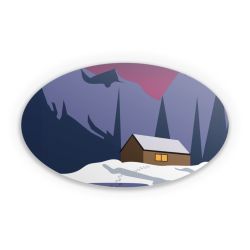 Sticker Oval Einzelsticker