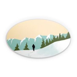 Sticker Oval Einzelsticker