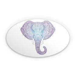 Sticker Oval Einzelsticker