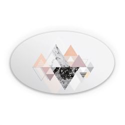 Sticker oval