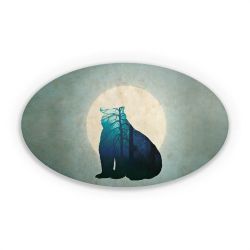 Sticker Oval Einzelsticker