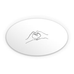 Sticker Oval Einzelsticker