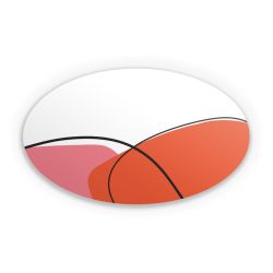 Sticker oval