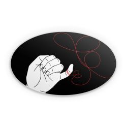 Sticker Oval Einzelsticker