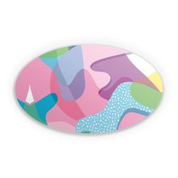 Sticker oval