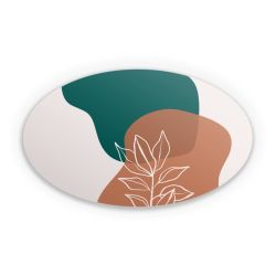 Sticker oval