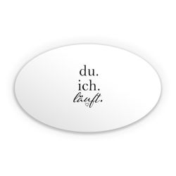 Sticker Oval Einzelsticker