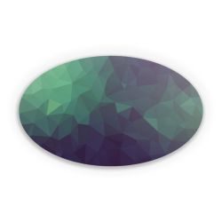 Sticker oval