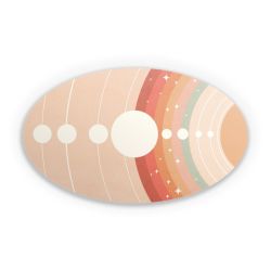 Sticker oval