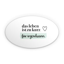 Sticker Oval Einzelsticker