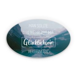 Sticker Oval Einzelsticker