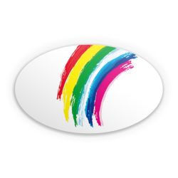 Sticker Oval Einzelsticker