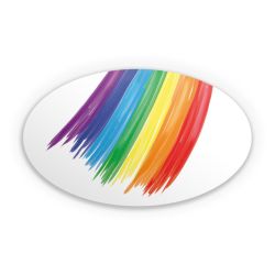 Sticker Oval Einzelsticker