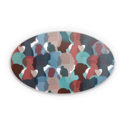 Sticker oval