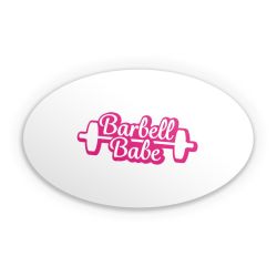 Sticker oval