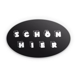 Sticker Oval Einzelsticker