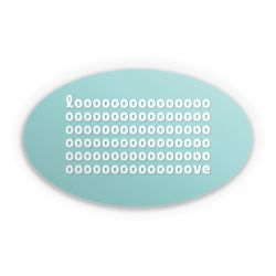 Sticker oval