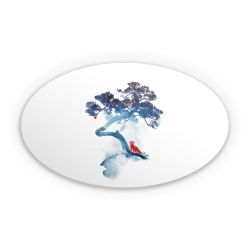 Sticker oval