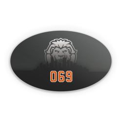 Sticker Oval Einzelsticker