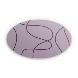 Sticker oval