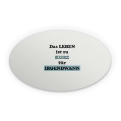 Sticker Oval Einzelsticker