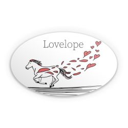 Sticker oval