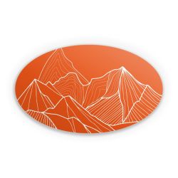 Sticker oval