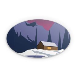 Sticker Oval Einzelsticker