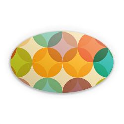 Sticker oval