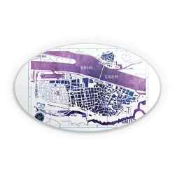 Sticker oval