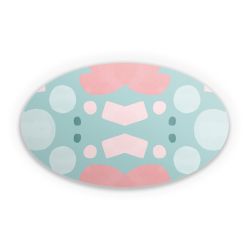 Sticker oval