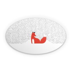 Sticker oval