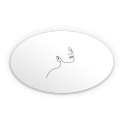 Sticker oval