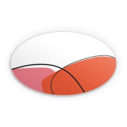 Sticker oval