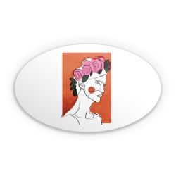 Sticker oval