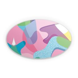 Sticker oval