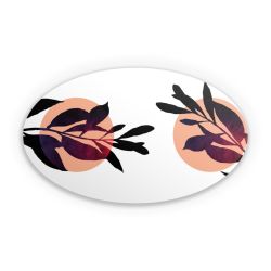 Sticker oval