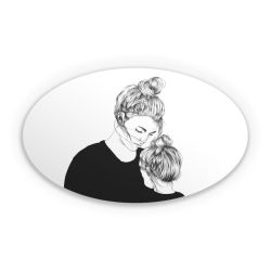 Sticker oval