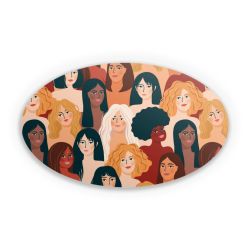 Sticker oval