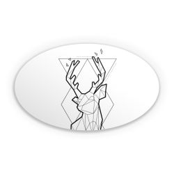 Sticker oval