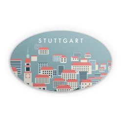 Sticker oval