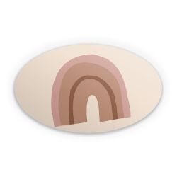 Sticker oval