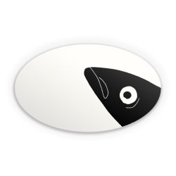 Sticker oval