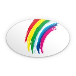 Sticker oval