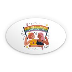 Sticker oval