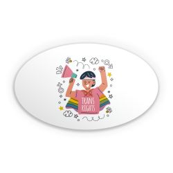 Sticker oval