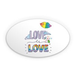 Sticker oval